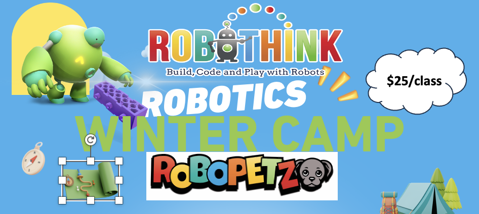 RoboThink Winter Camp - Robopetz @ 2902 Gill St, Ages - 5+ on 12/22/2025 (10:00AM-12:00PM) (2025-12-22)